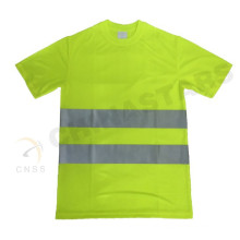 EN 471 approved yellow color fluorescent safety T shirt